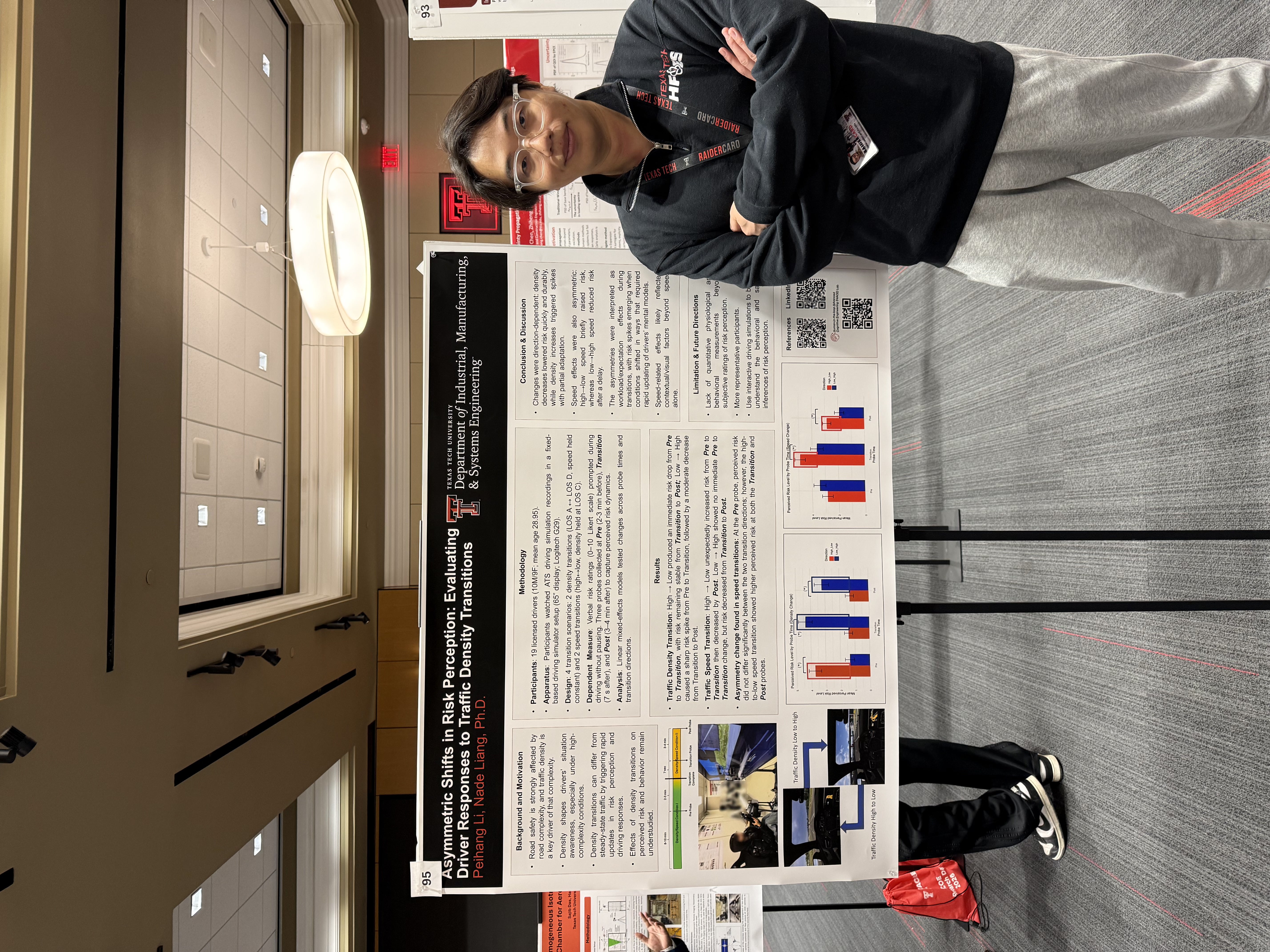 Risk perception research poster at Texas Tech University Research Day